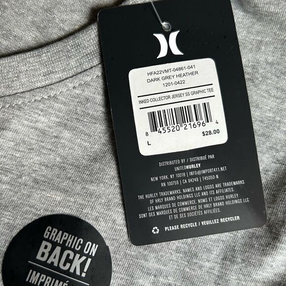 NWT … HURLEY “Size: L” Graphic T-Shirt - Picture 6 of 6